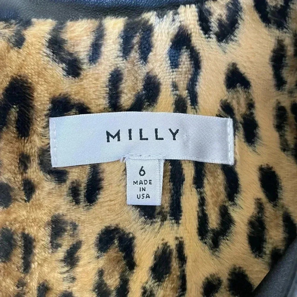 Milly leather trim leopard sweater - Picture 9 of 9
